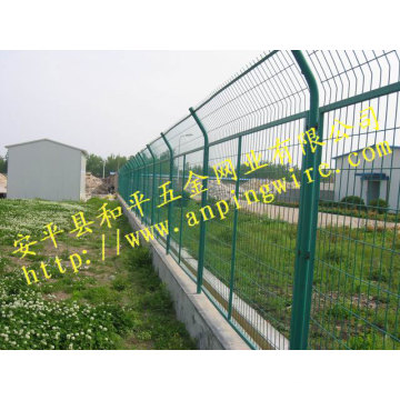 Fabricant de clôture de liaison en chaîne revêtue de PVC coloré (HP-HLW05)